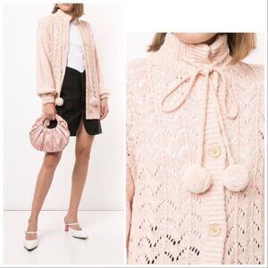 NWT Alice McCall Venus Blush Pink chunky cardigan